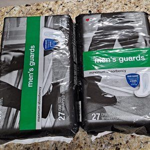 Men's Guard Maximum Absorbency 27 One Size Wrapped Guards 8 Hours Protection